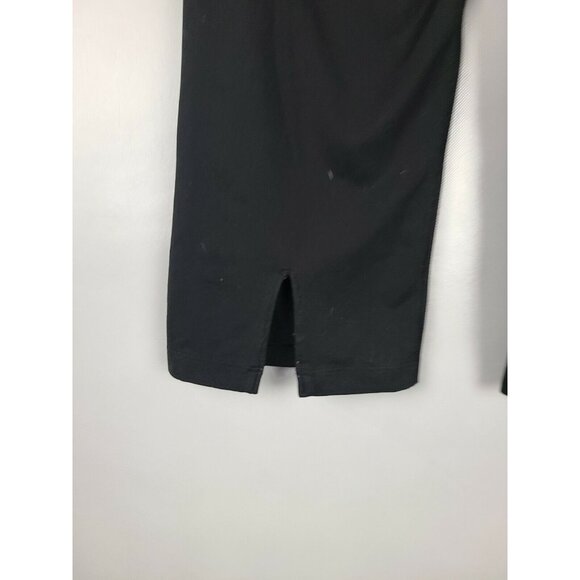 Victorias Secret VSX Sexy Sport Womens Capri Pants Small Black Blue Flared Y2K - Picture 6 of 8